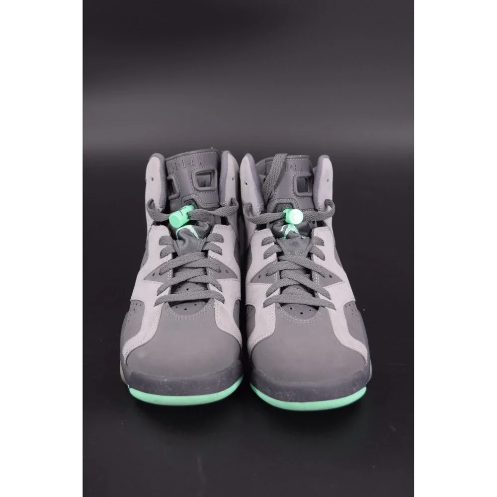 Jordan Air Jordan 6 Retro GG Kids 7.5Y Grey Green Glow 543390-005 Good Condition